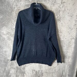 Jones New York Midnight Blue Cowl Neck Sweater